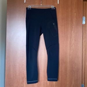 Lululemon Train Times Black High Rise 7/8 Leggings, Size 4